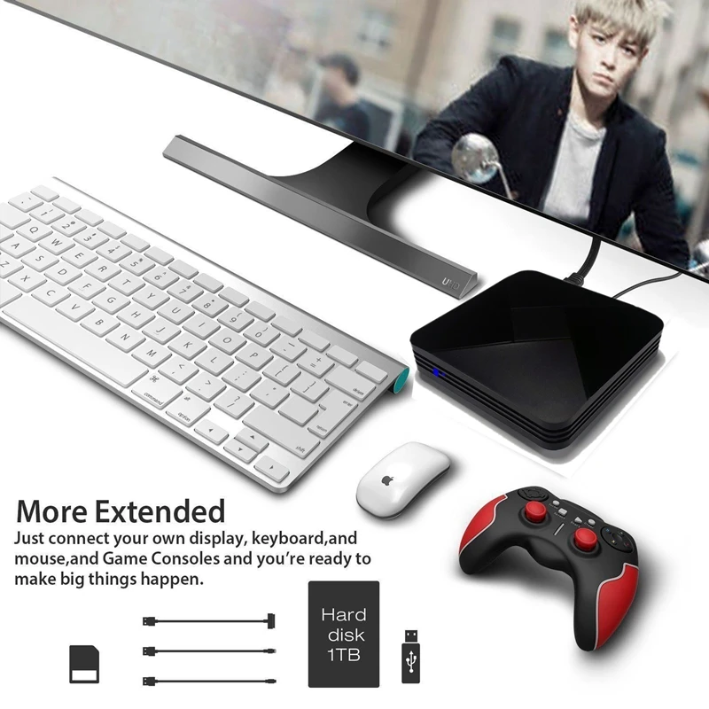 X5 Smart Android ТВ приставка Android 7,1 1 ГБ 8 ГБ Amlogic S905X четырехъядерный H.265 4K 2,4 ГГц WiFi ТВ плеер