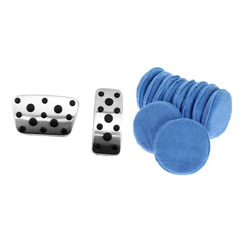 

Microfiber Wax Applicator 12Pcs Car Cleaning Polish Wax Foam Sponge & Foot Pad for Toyota Camry Highlander Lexus RX ES