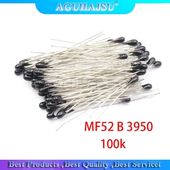 

100pcs ntc-mf52at ntc thermistor temperature sensor ntc thermistor 100k ntc MF52AT MF52 3950 100 k ohm ntc 3950 1% ntc-100k/3950