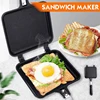 Gas Mini Sandwich Maker Iron Bread Toast Breakfast Machine Waffle Pancake Baking Barbecue Toaster Oven Mold Grill Frying Pan 5