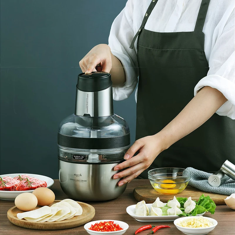 XIAOMI Электрический Мясорубка 1.8л Бытовая Кухня безопасности мяса слайсер Мясорубка резак эффективный измельчитель