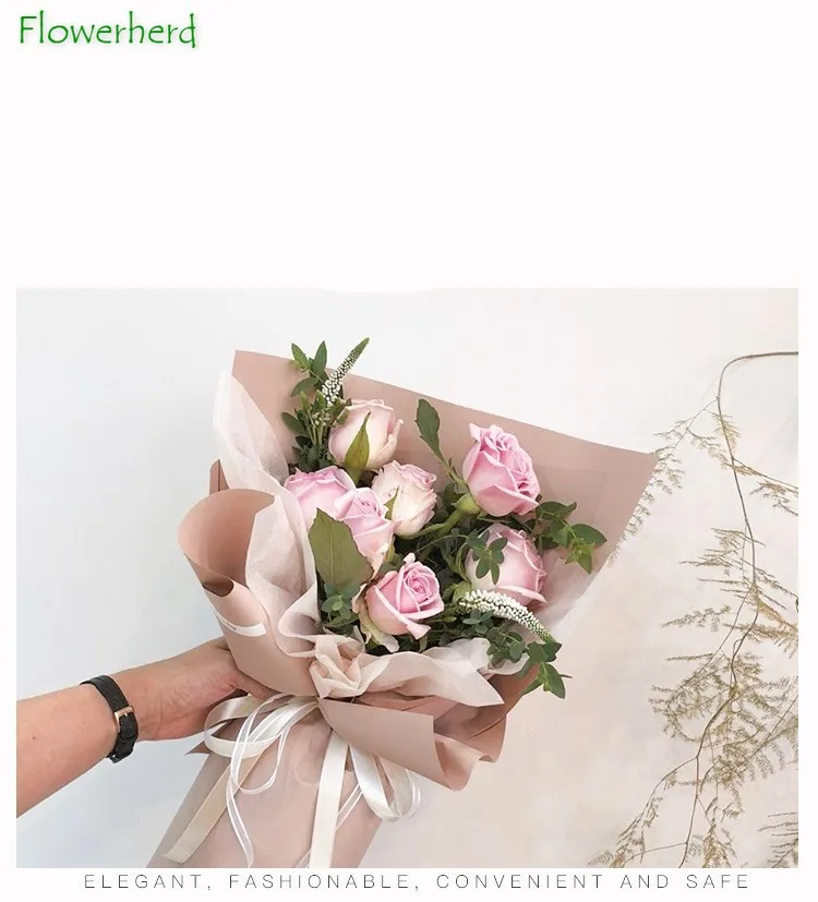 20 Pcs Border Flower Wrapping Paper,waterproof Bouquet Wrapping Paper  23x23inch Used For Diy Craft,flower Shop Bouquet Packaging - Craft Paper -  AliExpress