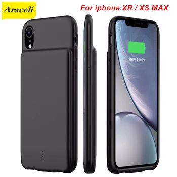 

5000 Mah For iphone XR XS MAX Battery Charger Case Silica gel Audio output Phone Cover Power Bank For iphone XR Battery Case