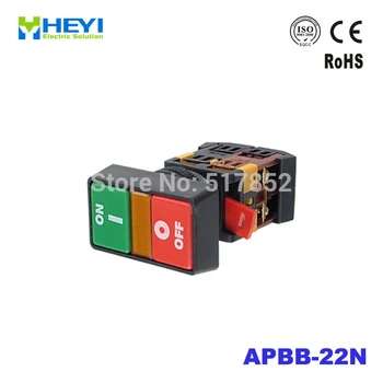 

10PCS ON OFF START STOP Push Button w Light Indicator Momentary Switch Red Green Power APBB-30N