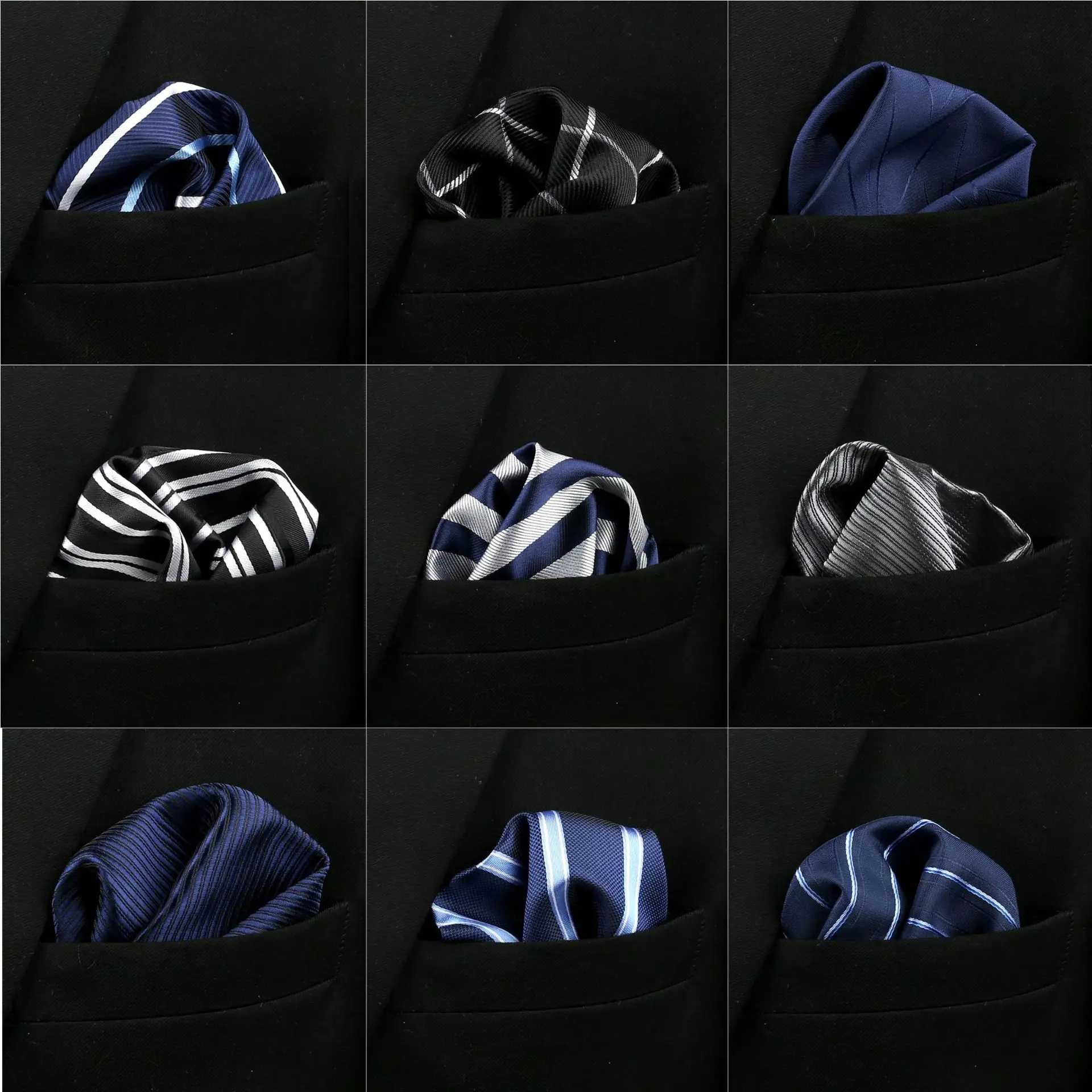 

Handkerchief Men's Suit Pocket Chest Towel 25x25CM Solid Color Small Square Hanky Retro British Dress Pocket Square Hand Towel