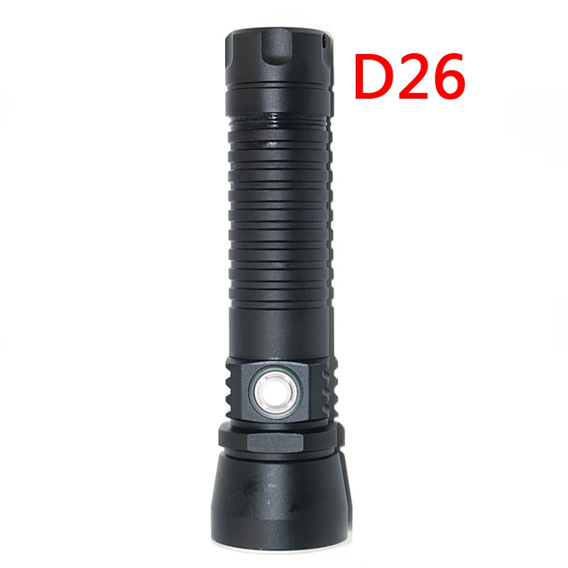 Litwod Z20 D26 Дайвинг светодиодный фонарик XM-L2 U3 на выключенном плавном затемнением водонепроницаемый подводный 150 м на 26650 батарея - Испускаемый цвет: Option A