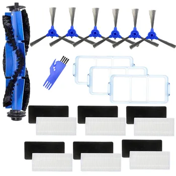 

1XRoller Brush 6X Side Brush Hepa 6X Primary Filter for Eufy 11 S Robovac 30 30C 15C Vacuum Cleaner er Accessories
