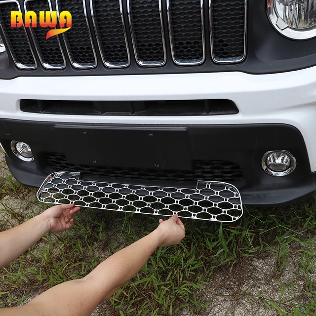 For Jeep Renegade Racing Grills Matt Black Carbon ABS Plastic Grille Air  Intake Styling Accessories Tuning Parts 2019 2020 2021 - AliExpress