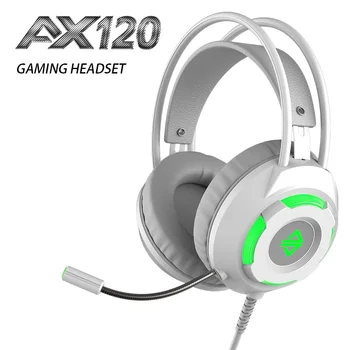 

New Ajazz AX120 USB Backlit ead-Mounted Backlit Desktop Notebook Gaming Headset With Large Skin-Friendly Earmuffs