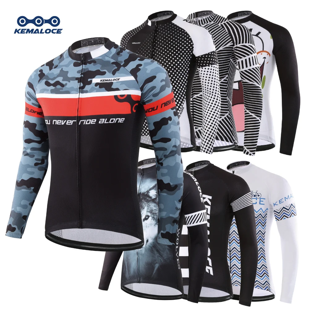 KEMALOCE Maillot Ciclismo Ropa Hombre Último Sublimación completa