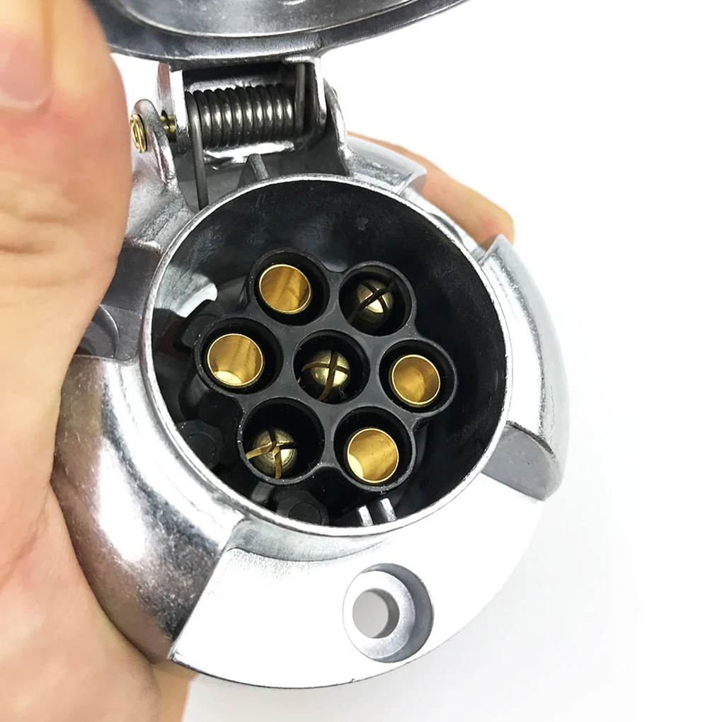 7 штифтов проволочный коннектор 12V электрический прицеп розетка фаркопа световая панель буксирный адаптер