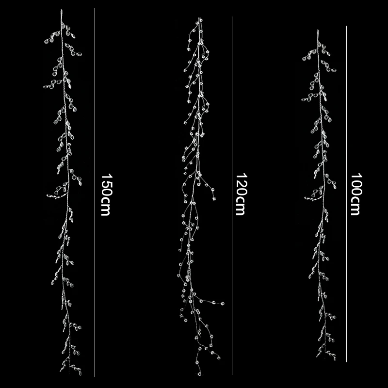 100-150cm Acrylic Crystal Beads Curtain Garland Wedding Decoration Branch String Crystal Bead Party Decor Wedding Party Supplies