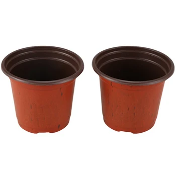

200Pcs Plastic Flower Seedlings Nursery Supplies Planter Pot/Pots Containers Seed Starting Pots Planting Pots