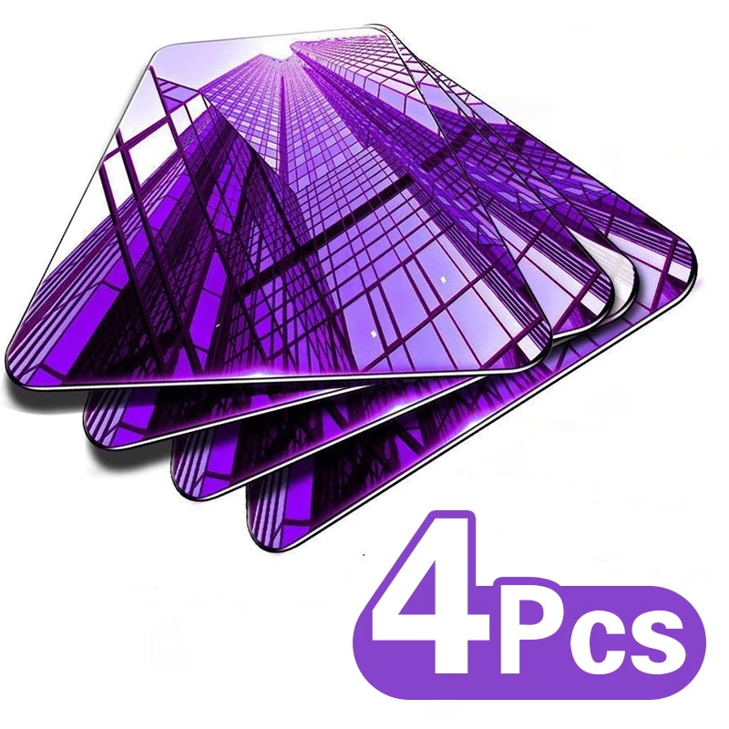 Protector de pantalla de vidrio templado para Huawei, Protector de pantalla de vidrio templado para Huawei P30 P40 Lite, Huawei P20 Pro Mate 20 30 lite, 4 Uds.