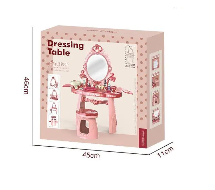 Jouets De Beaute Pour Enfants Cadeau D Anniversaire De Vacances Coiffeuse Maquillage Musique Legere Jouet Pour Bebe Aliexpress Jeux Et Loisirs