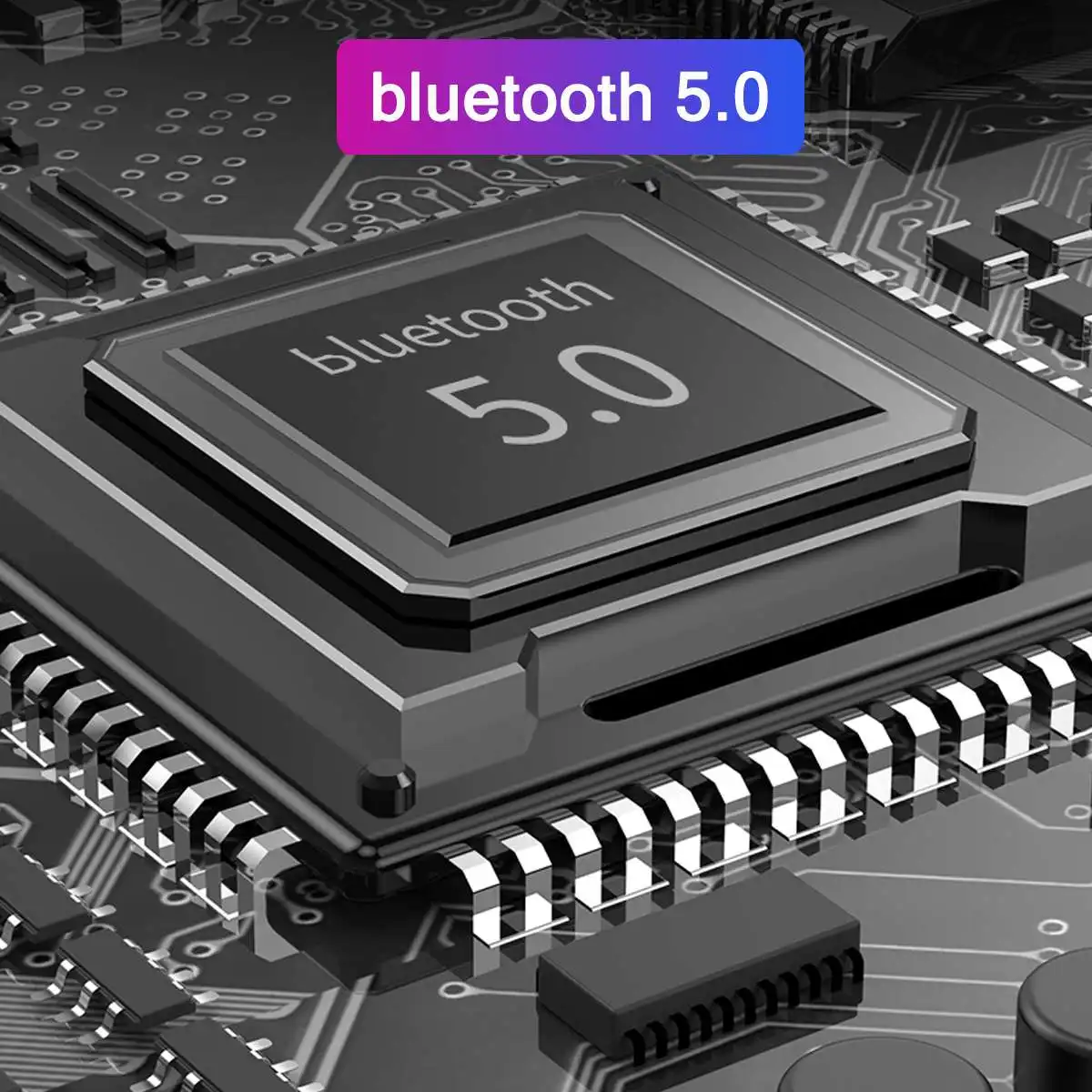 Bluetooth 5,0 наушники беспроводной двойной светодиодный дисплей IPX7 водонепроницаемый спорт сенсорные наушники гарнитура 4000 мАч банк
