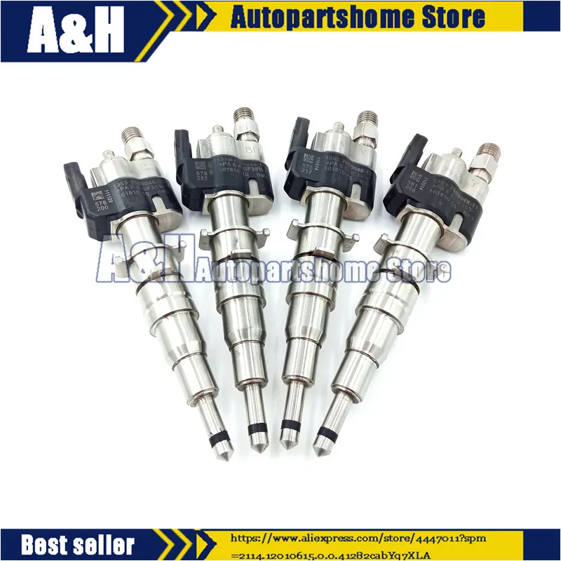 4PCS Quality Fuel Injectors 13537589048 11 for BMW E61 E60 E93 E92 E91