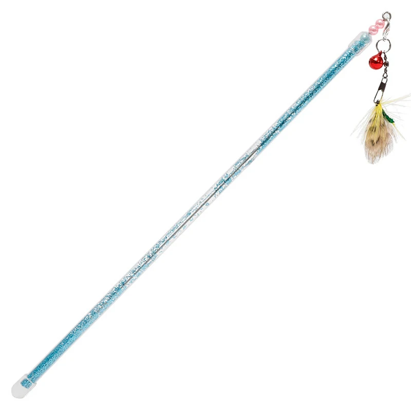 

New Style Funny Cat Wand Extendable Interactive Fake Feather Kitten Teaser Pet Teaser Toy Exerice Training For Cat Pet Supplies