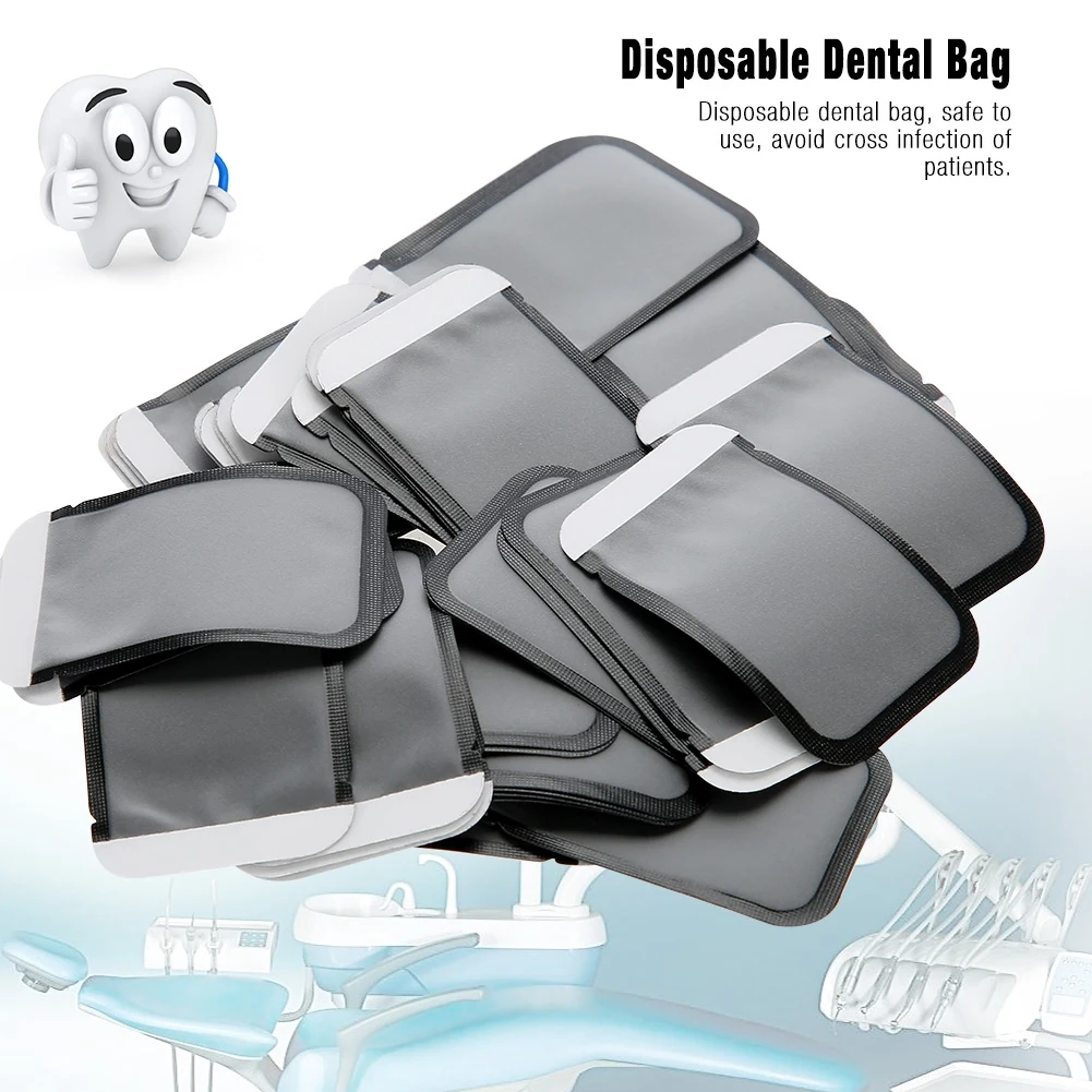 100Pcs Dental X-ray Film Machine Protective Bags Protection Bag Barrier Envelopes Consumables Material | Красота и здоровье