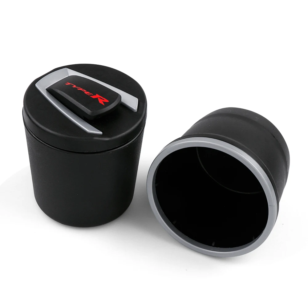 

Car ashtray LED Portable Truck Auto Office Cigarette Ashtray Cup Pen holder For Honda TYPER Type R accessories Car styling