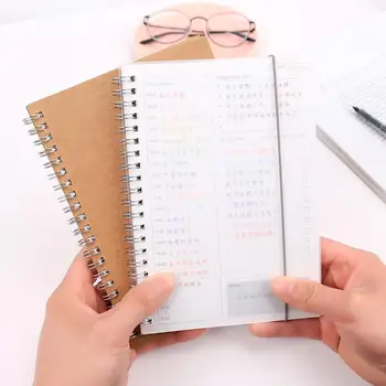 

New Year Planner Notebook Monthly Weekly Calendar Agenda Diary School Stationery Notebook agenda 2020 планер ежеднвеник
