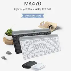 Клавиатура для мыши lotech MK470 108 клавишей Беспроводная 2,4G 1000 dpi простота Мода Frivolous Бесшумная офисная USB Nano Combos