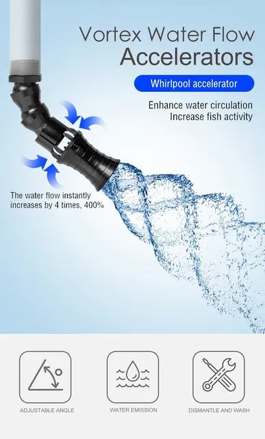 Ugello Per Acquario Girevole 360° - Uscita Acqua A Becco D'Anatra Per Pompe - Foto 5