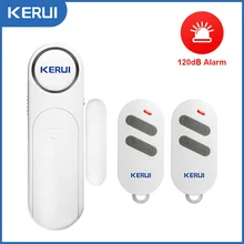 KERUI-Sensor de alarma inalámbrico para puertas y ventanas, Control remoto inteligente antirrobo de 300 pies y 120dB, para seguridad del hogar y armario de niños, 2022