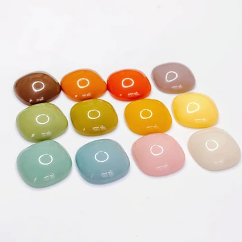 

Resin Plastic Flat Back Cabochon Round Square Cameo Pendant Earring Accessories Jewelry Component Diy Handmade Material 10pcs