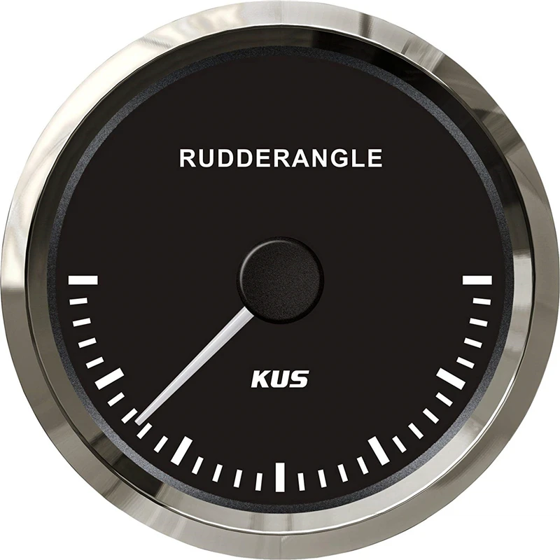 

100% Brand New 85mm Marine Rudder Angle Gauges Rudder Angle Meters with Sensor Fit for Boat Yacht Vessel Black or White Color