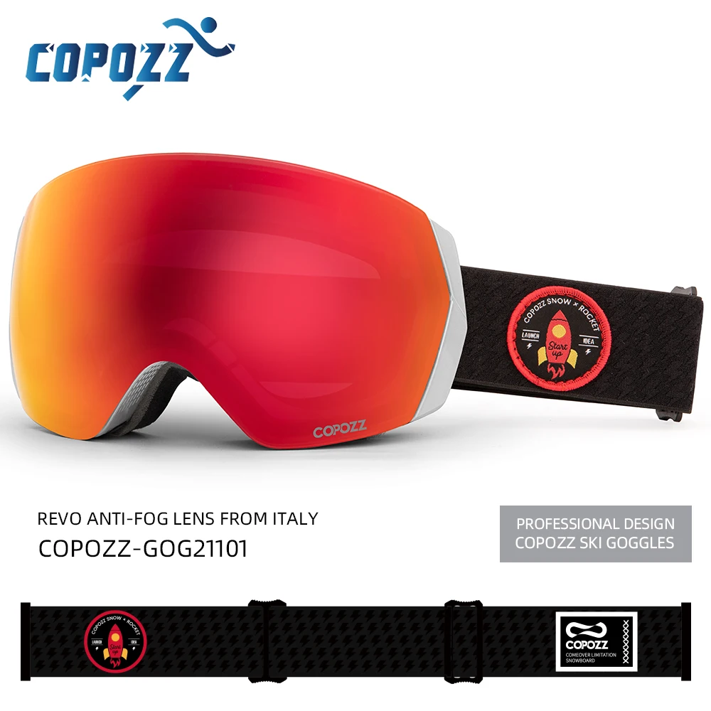 COPOZZ Brand Professional Ski Goggles Double Layers Anti-fog UV400 Men Women Winter Snowmobile Eyewear Snowboard Sports Glasses 3