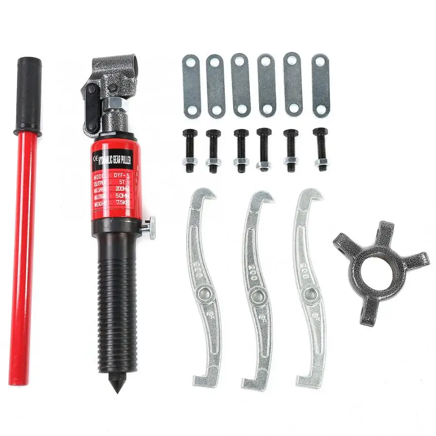 ￡26.91 5t Hydraulic Gear Puller Pumps Oil Tube 3 Jaws Drawing