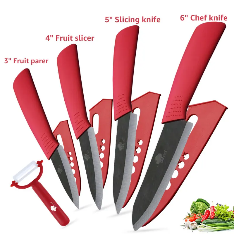 Red knives set