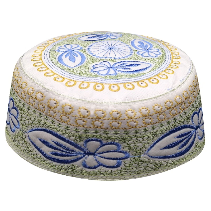 

Jewish Kippah Men Yarmulke Hats Muslim Musulman Indio Prayer Hat Caps Blue Embroidery Islamic Clothing Scarf Cap