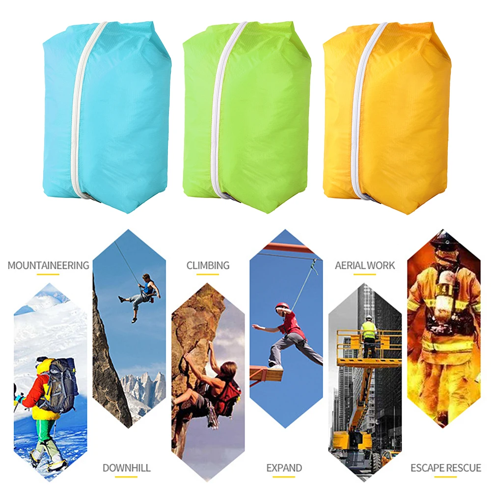 

5L/12L 3PCS/Set Waterproof Camping Organizer Bag Reusable Zipper Storage Pack Home Camping Traveling Shoes Pouch Outdoor Bag