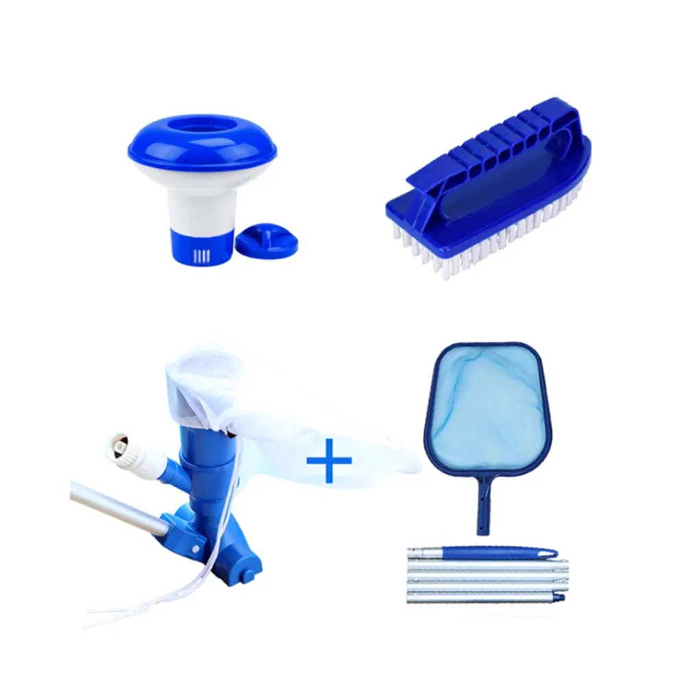 4 Pcs Pool Cleaning Tool Vacuum Suction Head Fishing Net Handheld Brush Dispenser Accessories | Дом и сад
