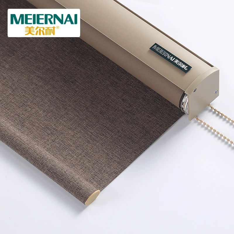 Full-blind curtain imitation linen sun blindlift lift insulation