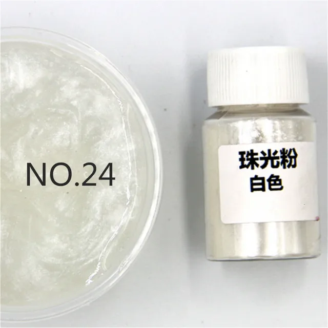 Diy Handmade Pearlescent Mica Powder Epoxy Resin Dye Pearl Pigment Resin Glue Pigments Material Crystal Mold 24