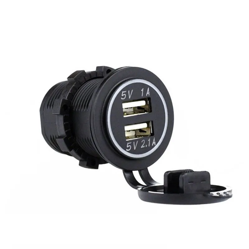 Chenes водонепроницаемое двойное зарядное устройство USB с 60 см проводом 5 в 3 1 а