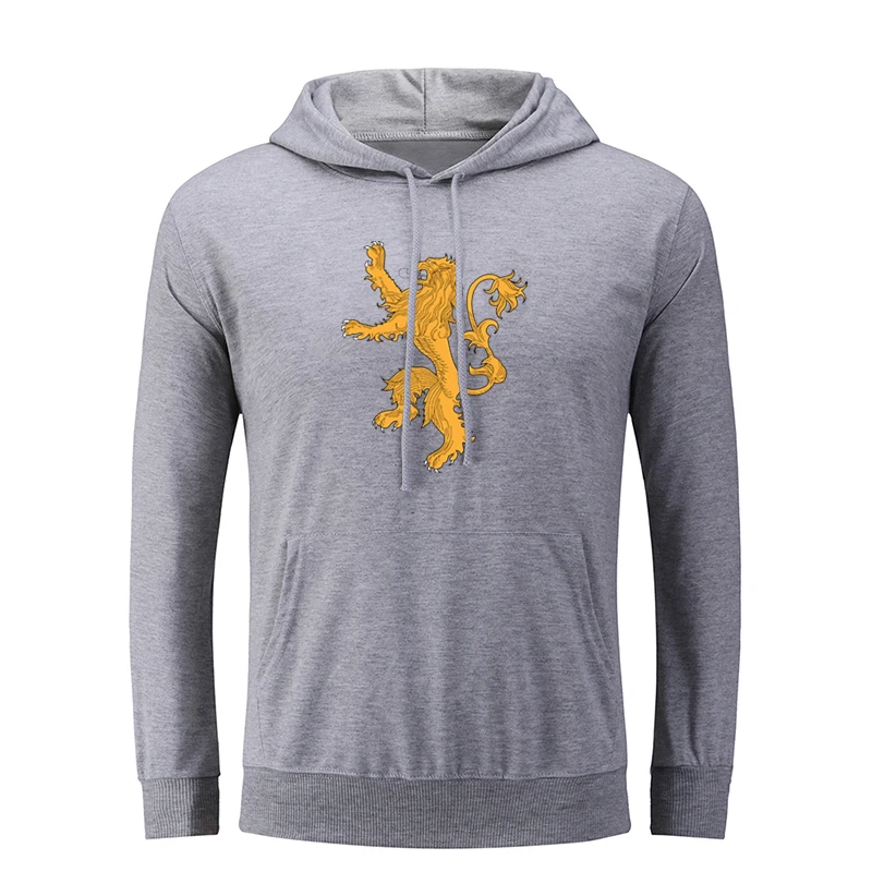 Игра престолов House Lannister of Casterly Rock Hear Me Roar Мужская графическая толстовка с капюшоном струны пуловер с капюшоном подарок - Цвет: icWM2181G
