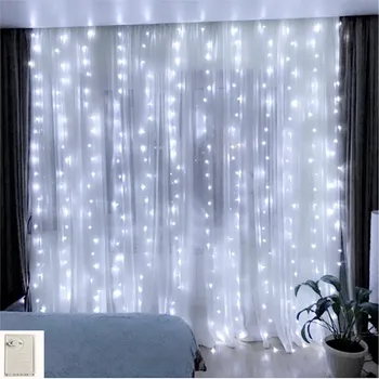 

memory 3x2M 180leds Fairy Flash Garland LED string light for Christmas Party Curtain Icicle Wedding Decoration Twinkle Light