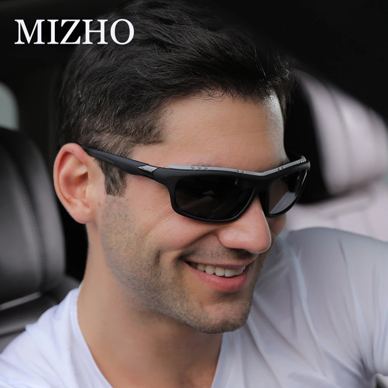 

MIZHO New Goggle Polarized Sunglasses Men Driving Shades Male Vintage Travel Fishing Classic Windproof Sand Glasses UV400