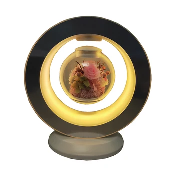 

Magnetic Levitation Floating Rotation 6 inch Flower Bottle free customized your logo or letters Levitating 25mm
