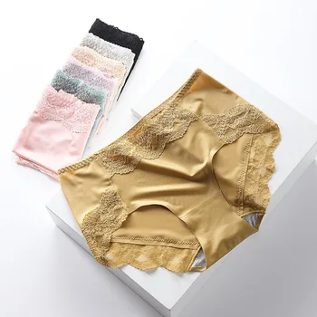 

10 PCS/lot wholesale New Sexy Panties For Women Girls Underwear Cotton Panty 2020 Soild Elasticity Comfortable YLS 6672