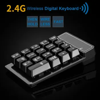 

2020 2.4GHz Notebook Desktop Keyboard Mini USB Lightweight Black Digital Computer Numeric Keypad 19 Keys Easy Operate External