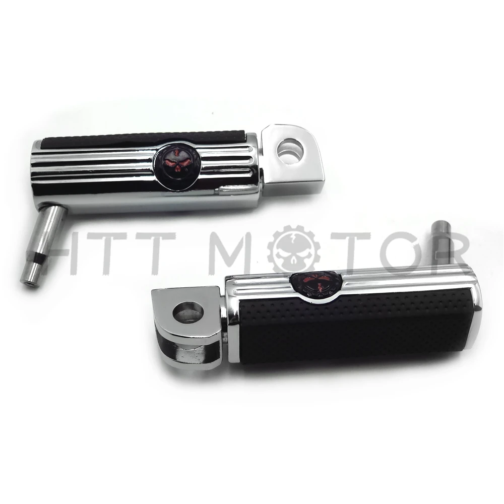 Aftermarket Череп подножки для Kawasaki Vulcan 900 Классический Suzuki Boulevard M95