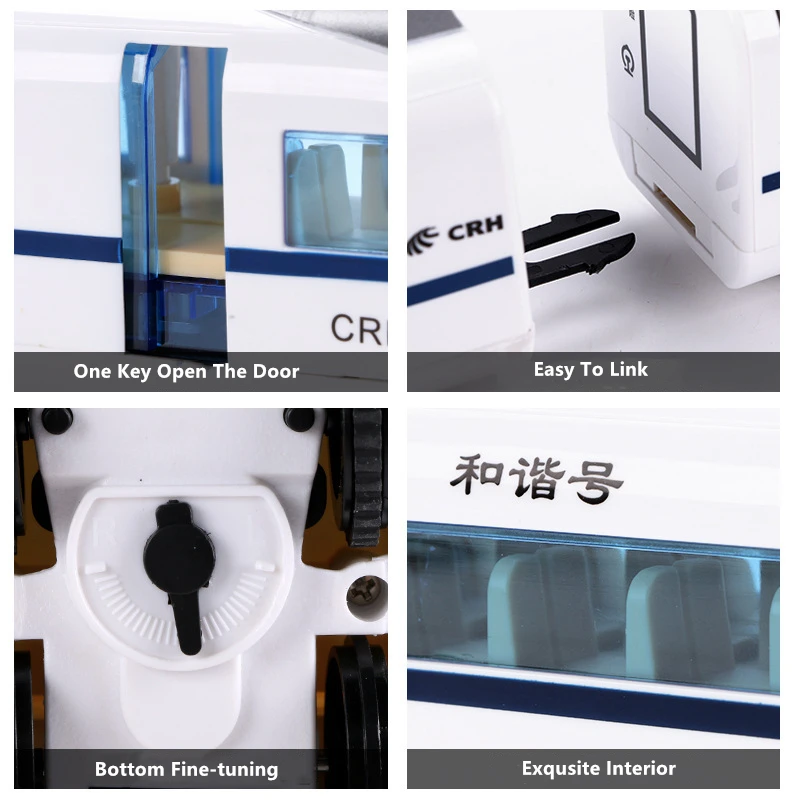 115CM Length Real Restore Simulation High Speed RC Train One Key Open Door Station Anouncement Sound Subway Model Children's Toy 4