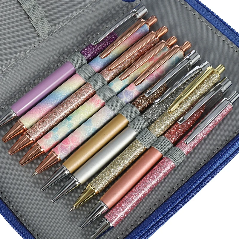 Pure Square Sketch Color Lead School Pencil Case Large Zipper Pen Bag Four Multi Layers Boy Girls Set Box Stationery Pouch