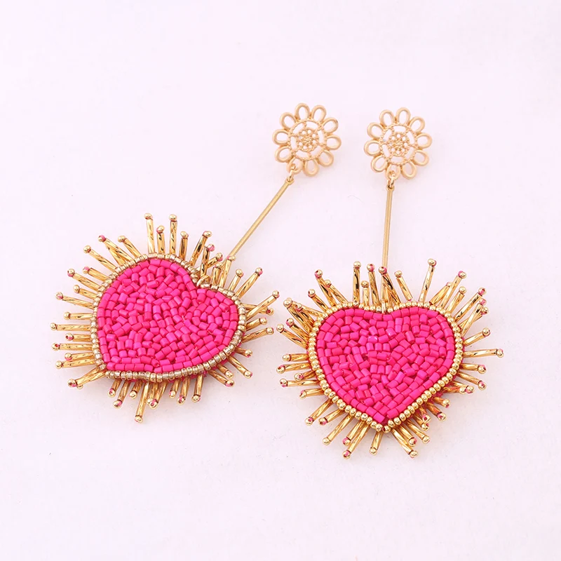 INS 2019 Blue Parrot Tassel Earrings for Women Crystal Bird Drop Earrings Long Fringed Dangle Earrings Wedding Jewelry Evil Eye Rhinestone Statement Earrings Gift for Mon Wife Friends Christmas Party Birthday boho new model
