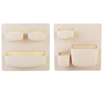 

2 Pcs Storage Holders Multipurpose Simple Convenient Storage Containers Storage Brackets for Bathroom Dorm